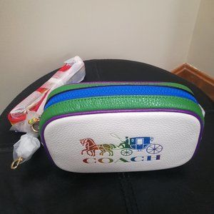 🌈 Coach PRIDE collection Jes Rainbow Convertible Belt Bag